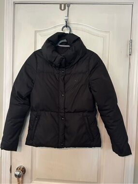 🎉 Host Pick 🎉 Lacoste Black Puffer Jacket with High Collar